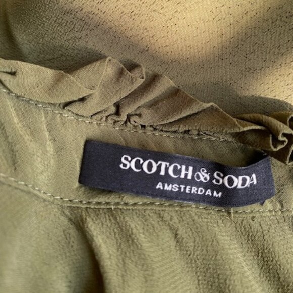 Scotch & Soda Green Ruffle Tiered Dress - Picture 8 of 11